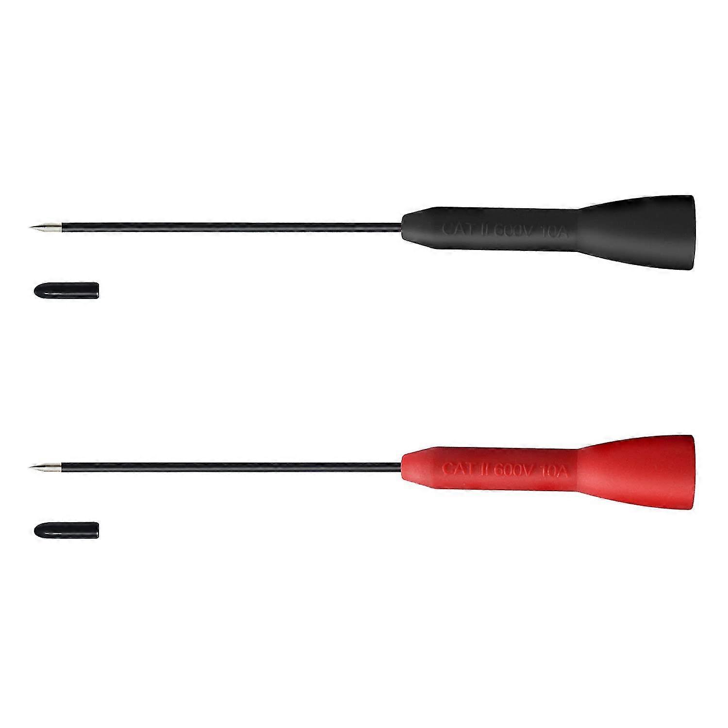 2 Pack 2mm extended needle test probes, 600v/10a non-destructive multimeter test for fluke leads