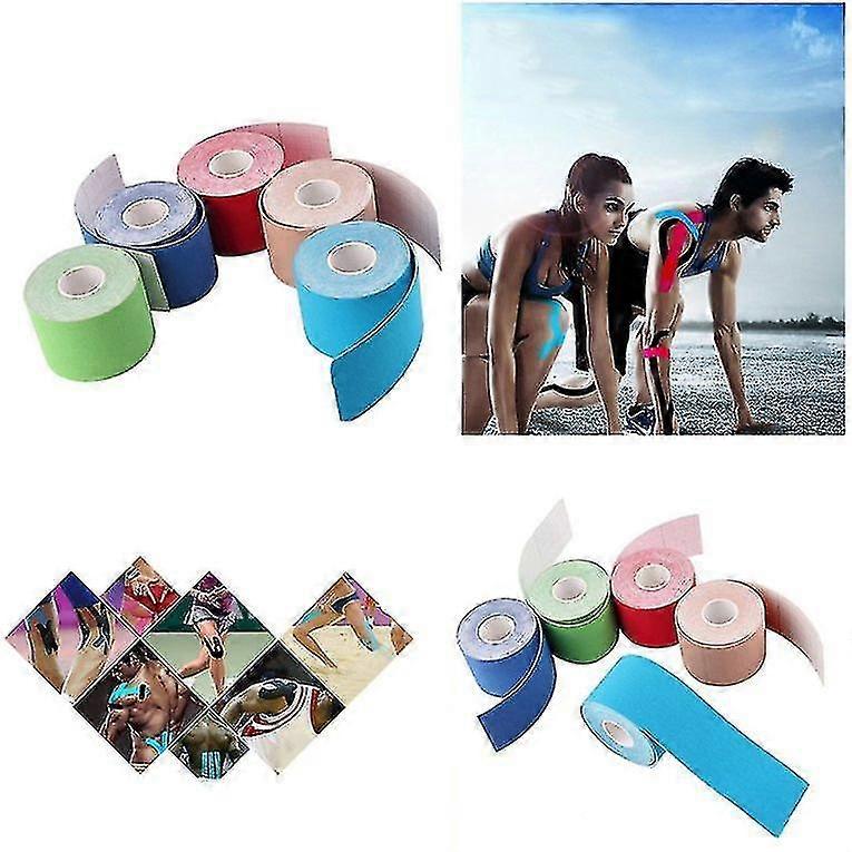 1 Roll 5cm X 5m Kinesiology Sports Elastic Tape Muscle Pain Care Therapeutic