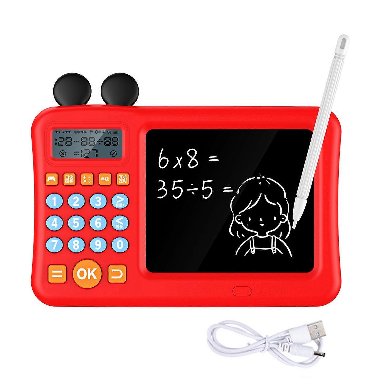 Educational Math Learning Game with Sketch Pad Rechargeable Lightweight Interactive Electronic Math