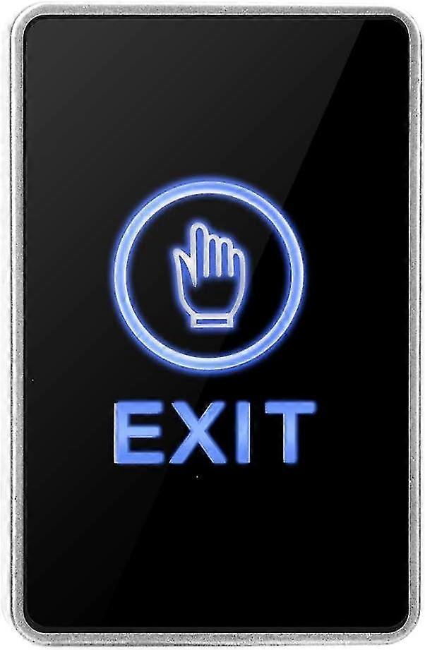 Push Door Exit, Touch Sensor Door Release Switch With Led Light No Nc Com Touch Sensor Panel Access Control Switch Button