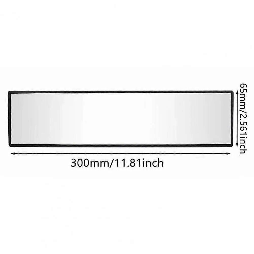 for Car Superior Glass Easy Installation Wide Angle Curved Mirror Rear View Mirror 300mm Inside for Car