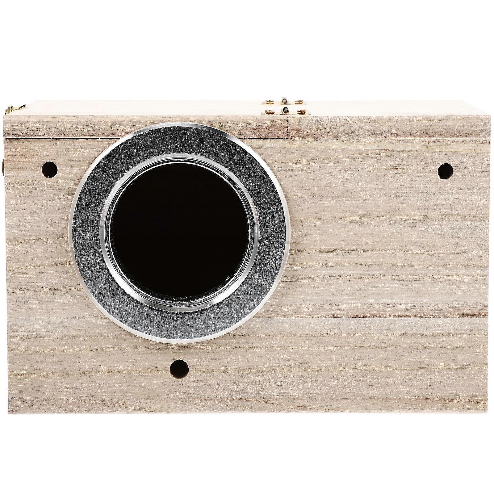 Wooden Bird House Parrot Breeding Box Bird Nesting Box Wooden Parakeet Nest Parrot Accessory