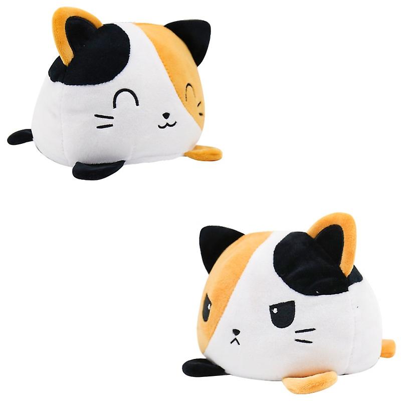 Double Sided Orange Cat Stuffed Toy