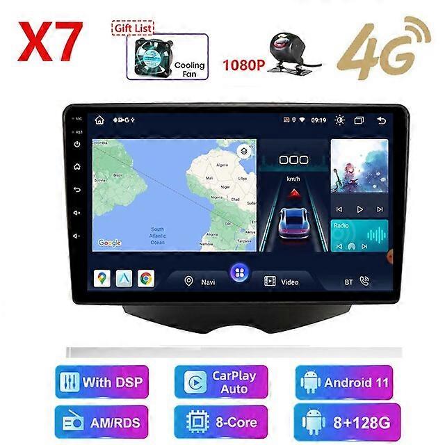 HD multimedya kafa ünitesi Araba Stereo Radyo Android video GPS Carplay 4G / RDS / DSP Hyundai Veloster FS 2011 - 2017