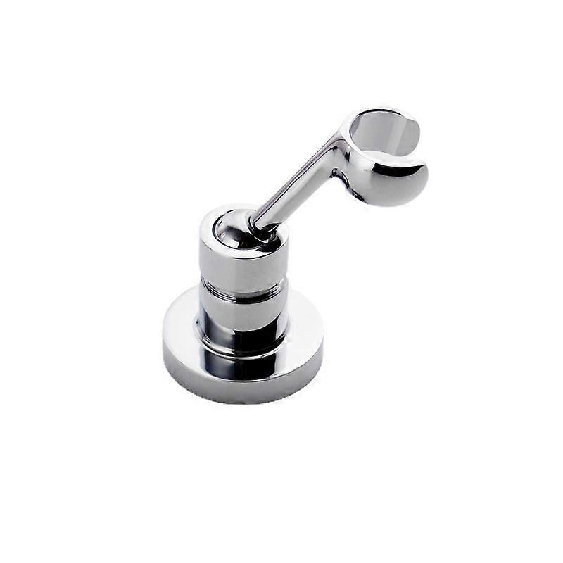Shower Head Holder - Copper Wall Mount Bracket for Handheld Shower Head and Standard Shower Hose - 360 Degree Adjustable Chrome