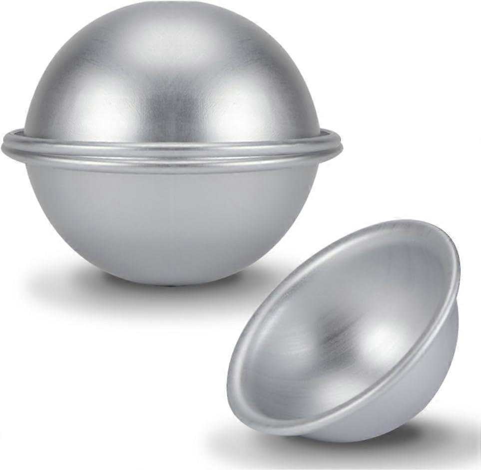 One Aluminum Baking Pan (10cm) Half Ball Cake Cups Dessert Pudding