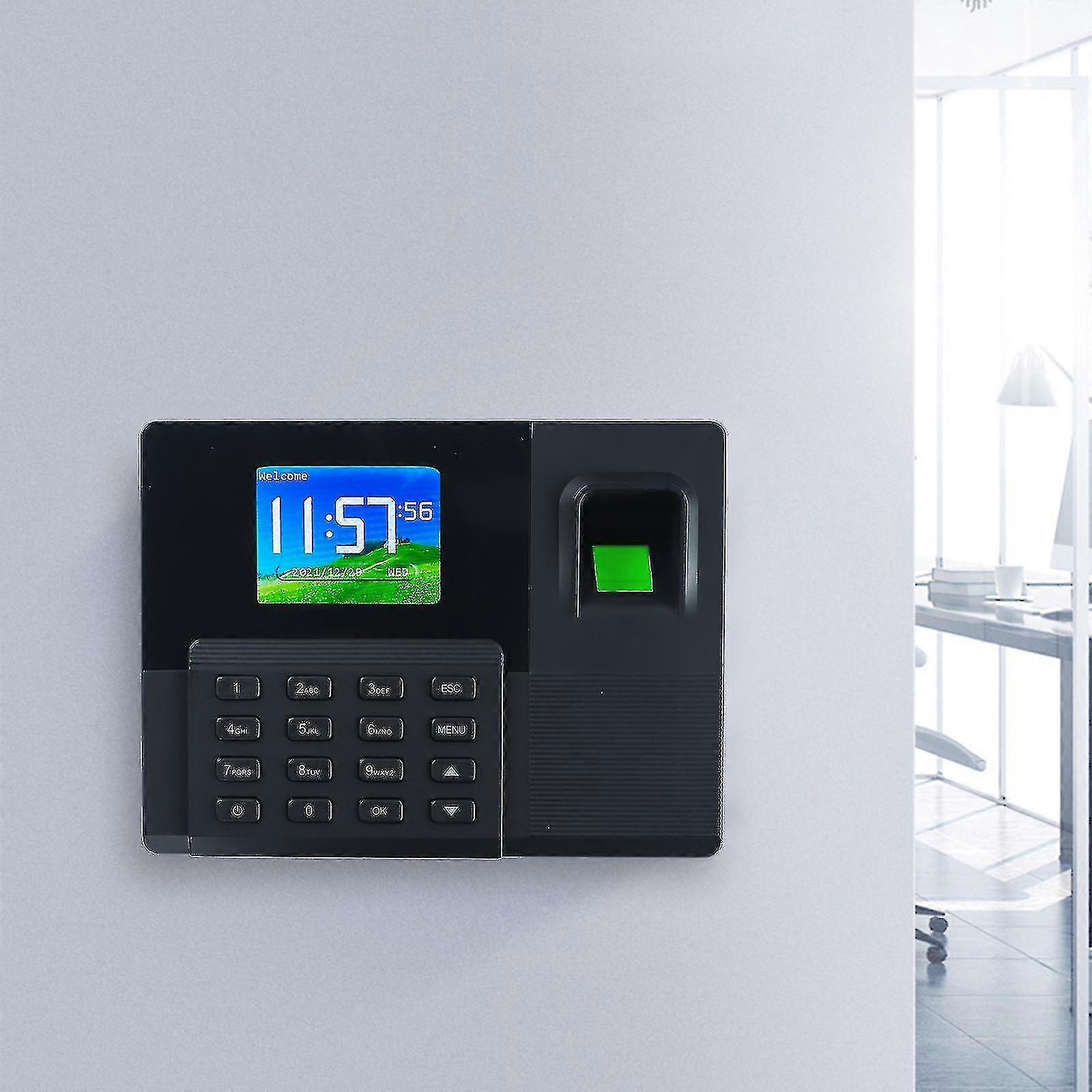 Stechuhr für Mitarbeiter LCD-Display Automatisierte biometrische Fingerabdruck-Zeituhr System Check-in Recorder USB Download Daten