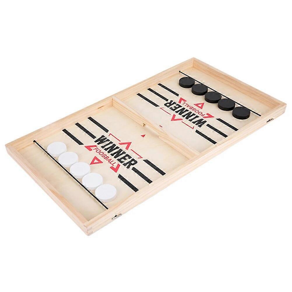 Wooden Board Game Double-player Battle Fun Table Ice Hockey Games Children Gifts Table Ejection Chess Game Leisure Entertainment