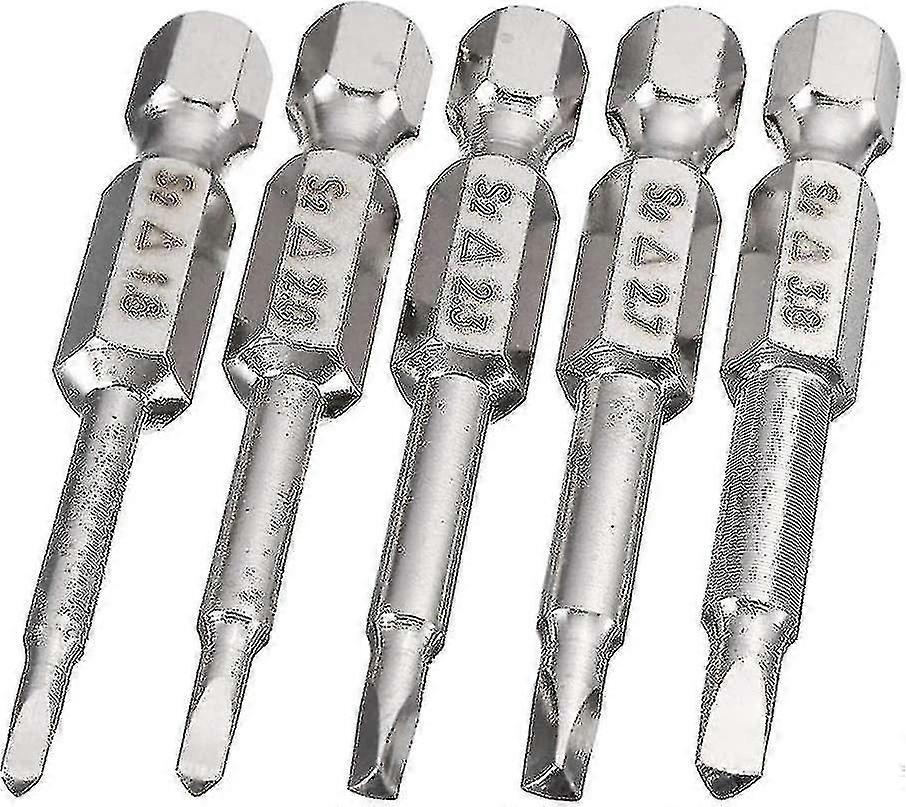 5x1/4"triangle Screwdriver Bits,50mm Hex Shank Magnetic Triangle Head