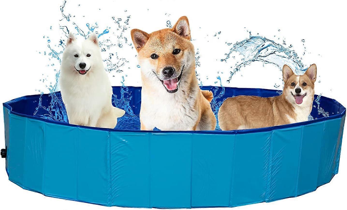 Foldable Pet Swimming Pool Red Portable Pet Pools Foldable Dog Pool Collapsible Swimming Pool for Dogs