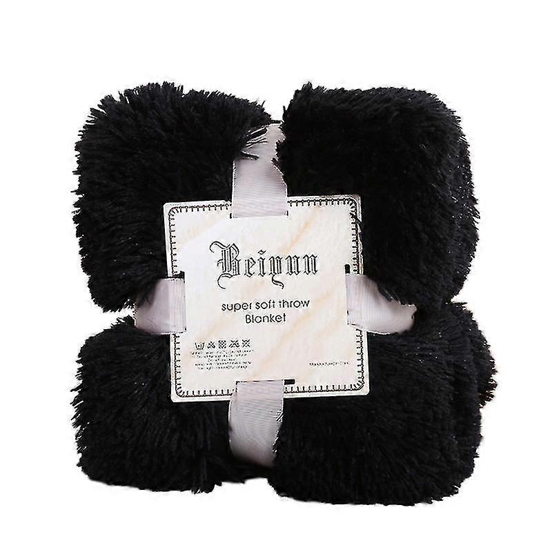 80x120cm Soft Fluffy Shaggy Warm Bed Sofa Bedspread Bedding Sheet Throw Blanket Qinhai