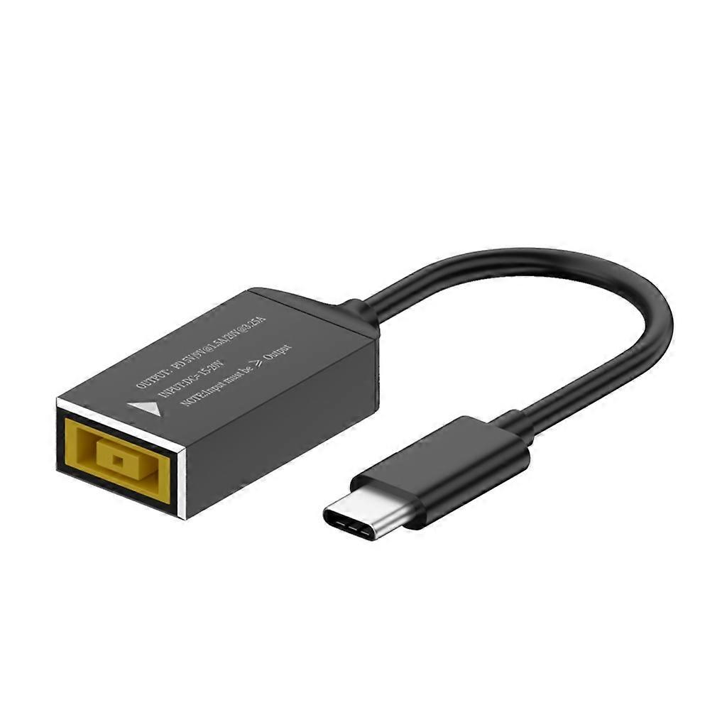 Female Connector to Male Extension Line DC Jack Input to Type-C for Laptops PC