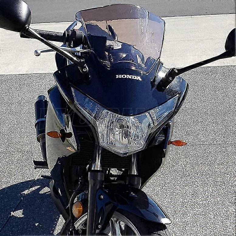 Motorcycle Double Bubble Windshield Windscreen Screen For 2011 2012 2013 Honda Cbr250r Cbr 250 R 250r 11 12 13 Black Iridium