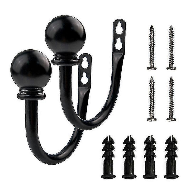 2pcs 11mm U Type Curtain Tiebacks Drapery Holdbacks Simple Vintage Style-MXBC