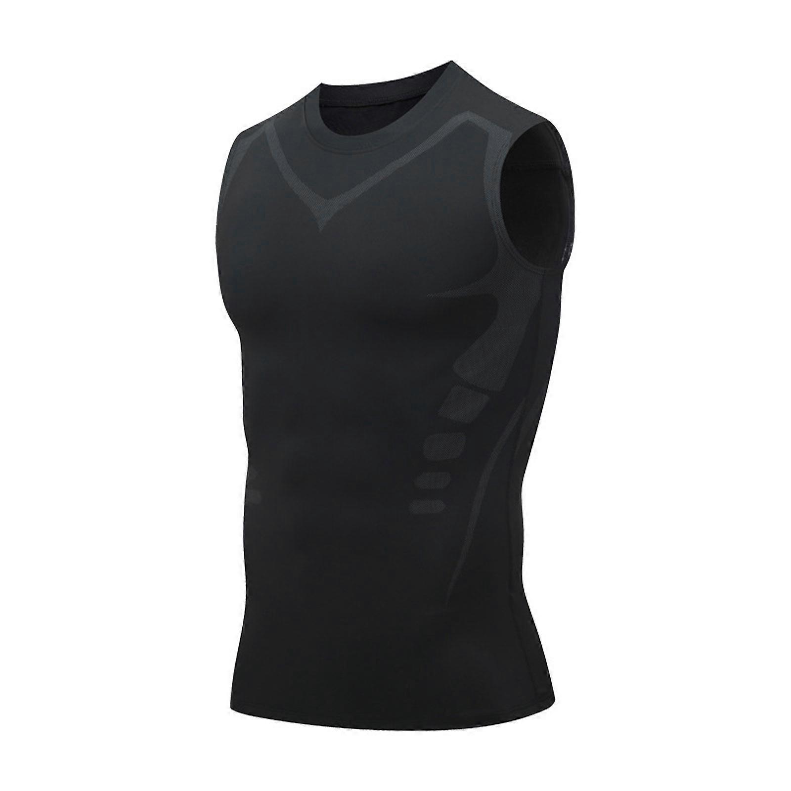 Version Ionic Shaping Vest, Men Ionic Shaping Sleeveless T-Shirt