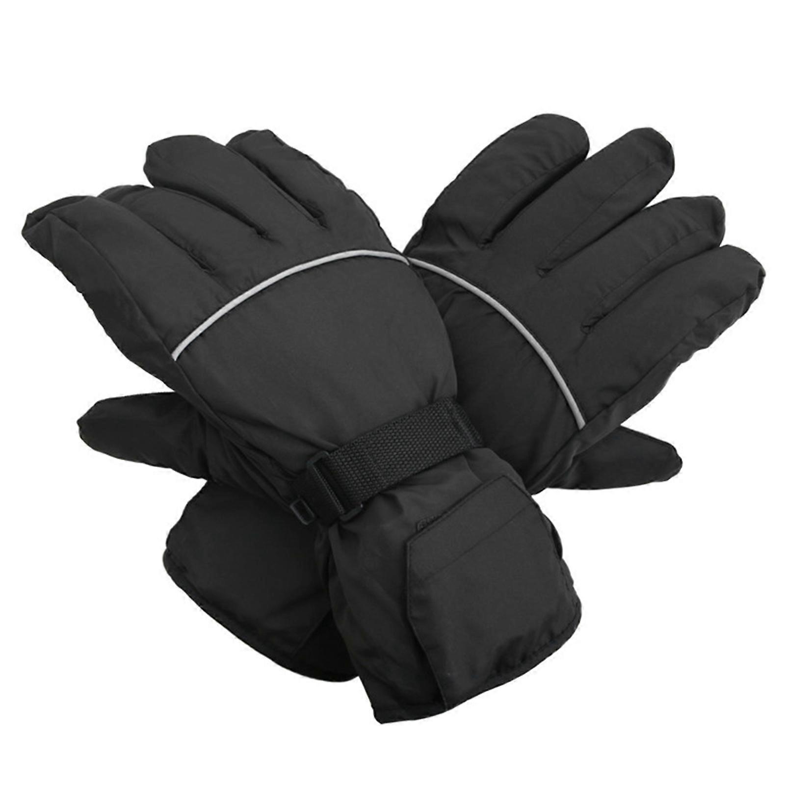 Skiing Heated Gloves, Touch Screen Anti-Lost Design, Waterproof and Windproof, AA Battery Powered, Unisex