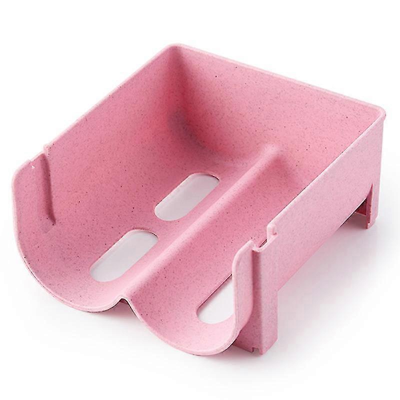 Refrigerator Bottle Rack, Stackable Bottle Rack Plastic Bottles (1 Piece - Pink)