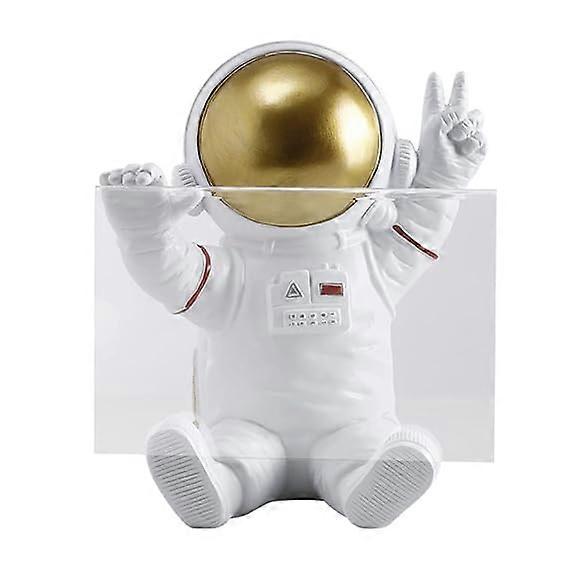 Nordic photo frame transparent acrylic astronaut statue photo frame suitable for shelf, photo photo frame birthday gift
