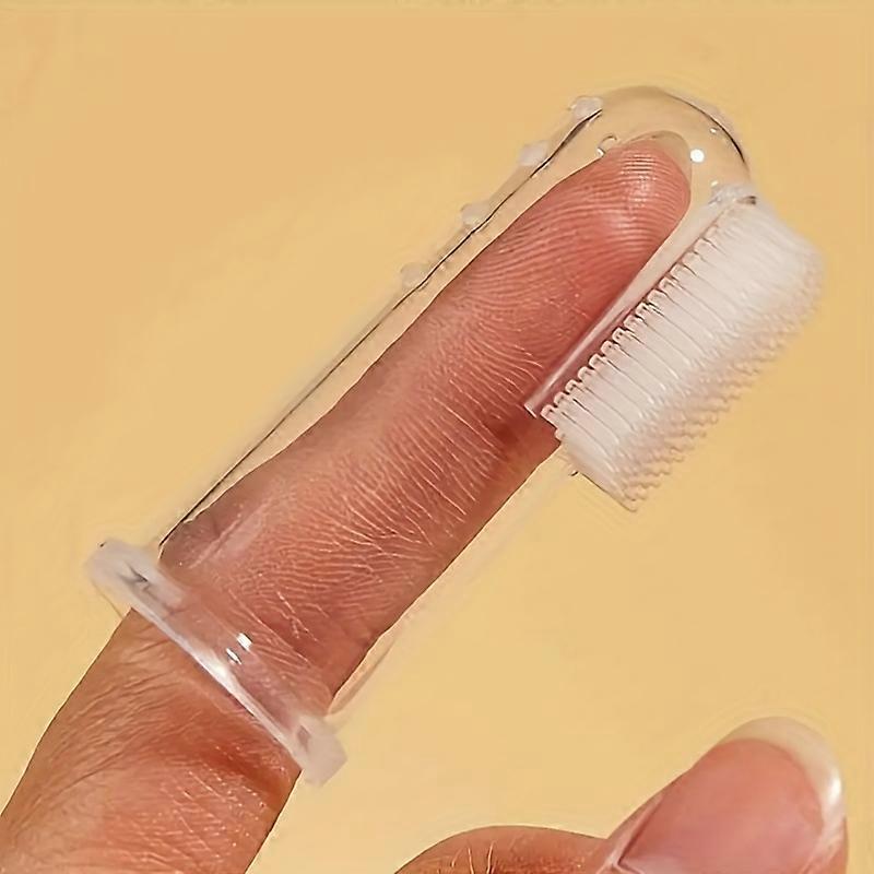 New style 5pcs Pet Finger Toothbrushes - Gentle & Safe Dental Care for Dogs & Cats - Easy-to-Use Cleaning Solution, Improves Oral Health - Perfect for