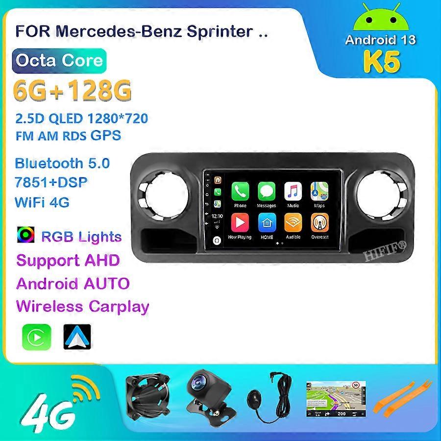 For Mercedes-Benz Sprinter 2018 - 2022 Car Radio Multimedia System Navigation GPS Stereos Auto Android Carplay NO DVD
