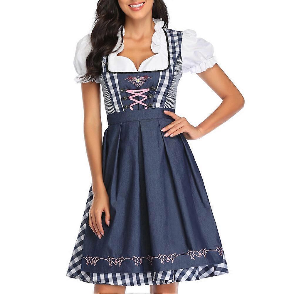 جديد وصول المرأة التقليدية مهرجان أكتوبر زي الألمانية البيرة وينش Dirndl اللباس مع زي تأثيري المئزر