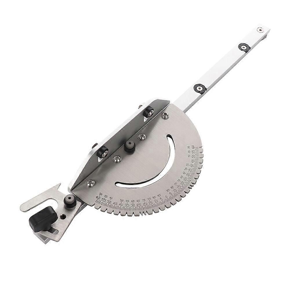 100% New Upgraded Woodworking DIY Tool Miter Gauge with Adjustable Flip Stop and Standard Bar for Table Saw and Router Tables