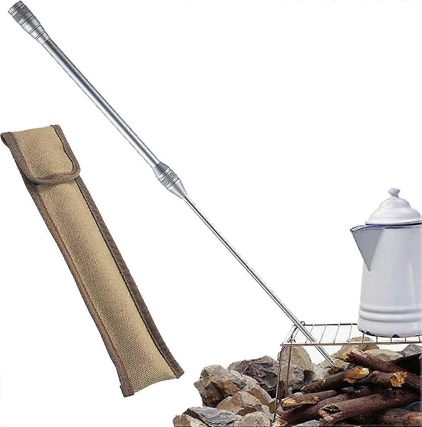 منفاخ بوكر النار - سبيكة تهب القش مع حقيبة التخزين ، وأدوات الموقد النار وملحقاتها للتخييم في الأماكن المغلقة في الهواء الطلق