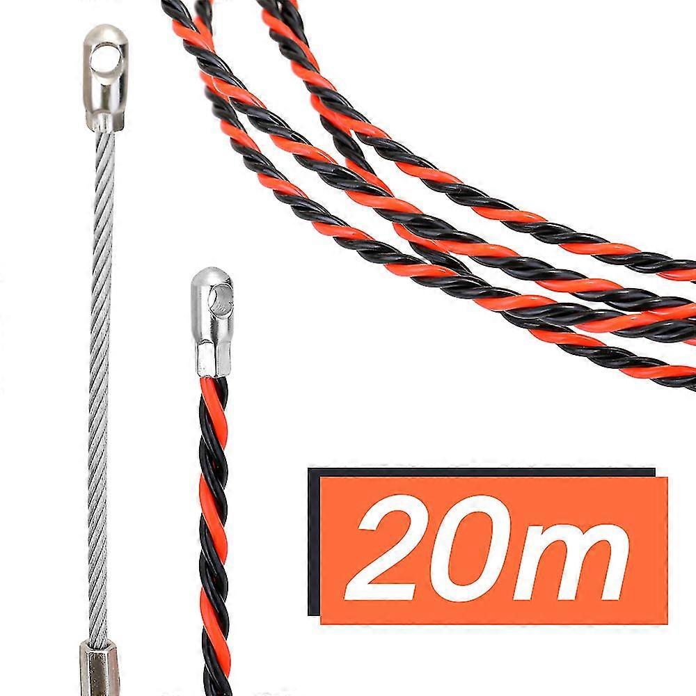 Red And Black Wire Threader Cable Running Puller Threading Device Fiber Optic Lead Construction Tools Blue