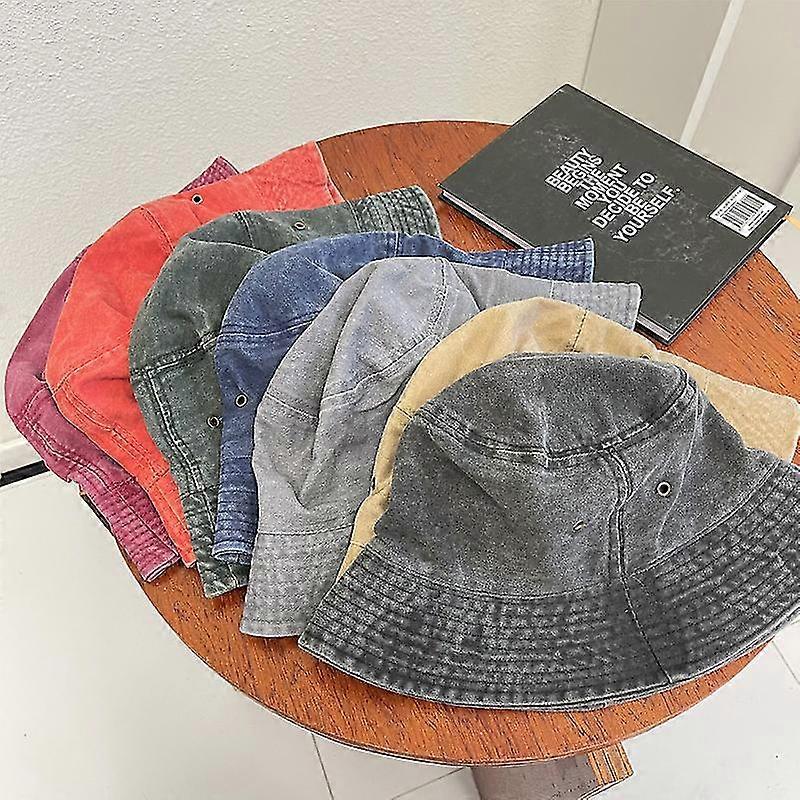 غسل الدنيم دلو قبعة النساء قبعة الصياد قبعة دلو للجنسين بوب قبعات الهيب هوب Gorros الرجال بنما يندبروف دلو قبعة في الهواء الطلق