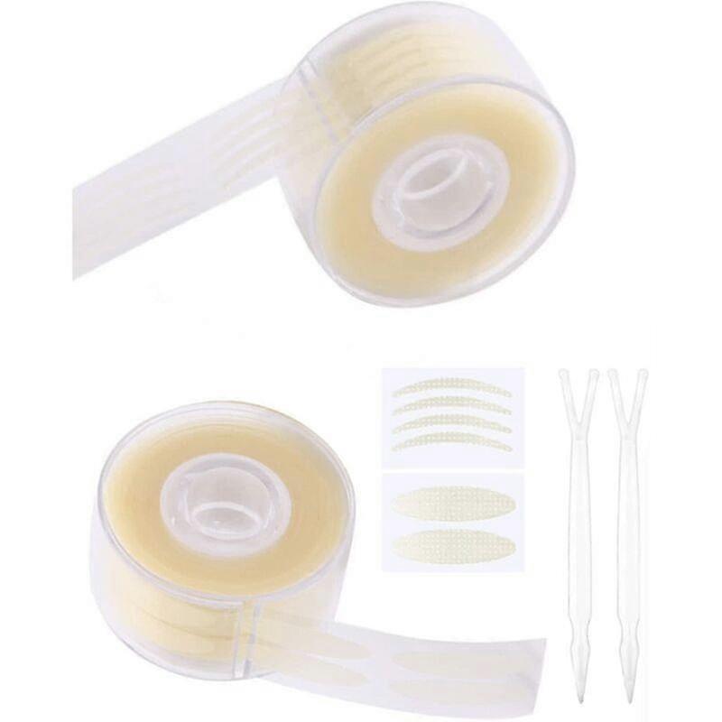 1200 Pieces Self-adhesive Double Eyelid Tape Invisible Double Eyelid Tapeinvisible Correction Of Droopy Eyelids Without Surgery, With 2 Pieces Fork Ro