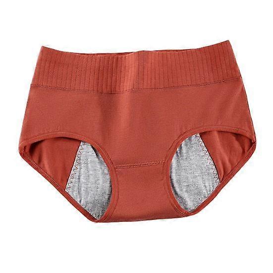 Period Underpants Mid Waist Solid Color Leak Prevention Butt-lifted Good Breathability Elastic Quick-drying