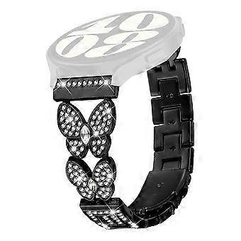 Pour Garmin Forerunner 265 Musique Bande Métallique Papillon Strass Décor Bracelet De Montre