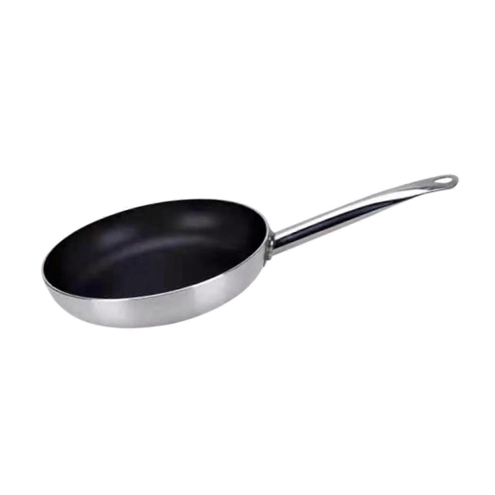 Frying Pan Skillet with Long Handle Wok Pan Steak Pan for Home Induction Rvs 34.5cm