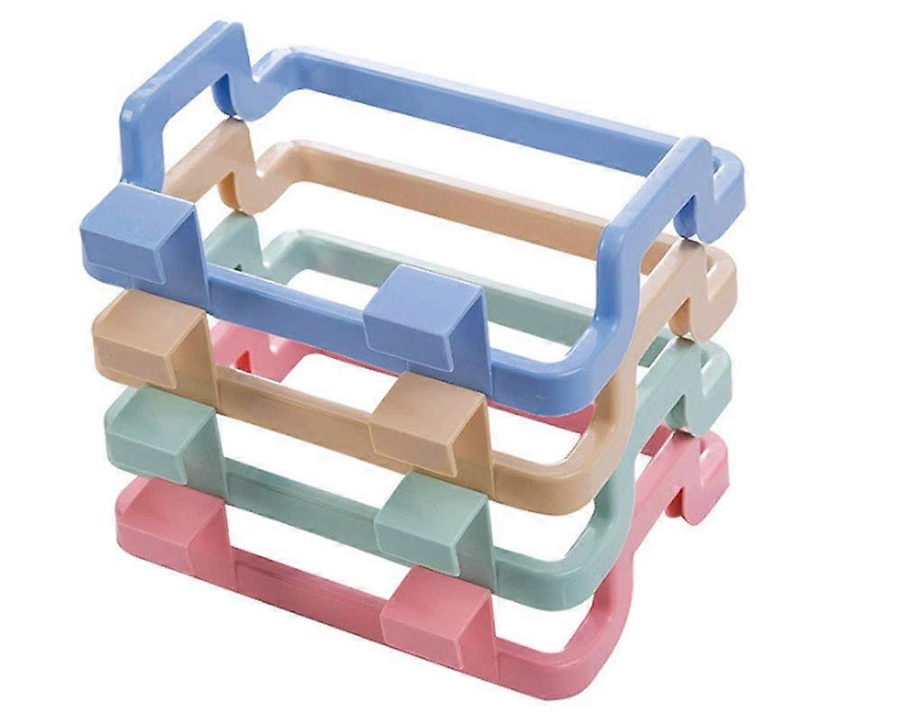 4 PCS Garbage Bag Holder Set, Durable Plastic Kitchen Storage Solution for Kitchen Organization and Trash Management