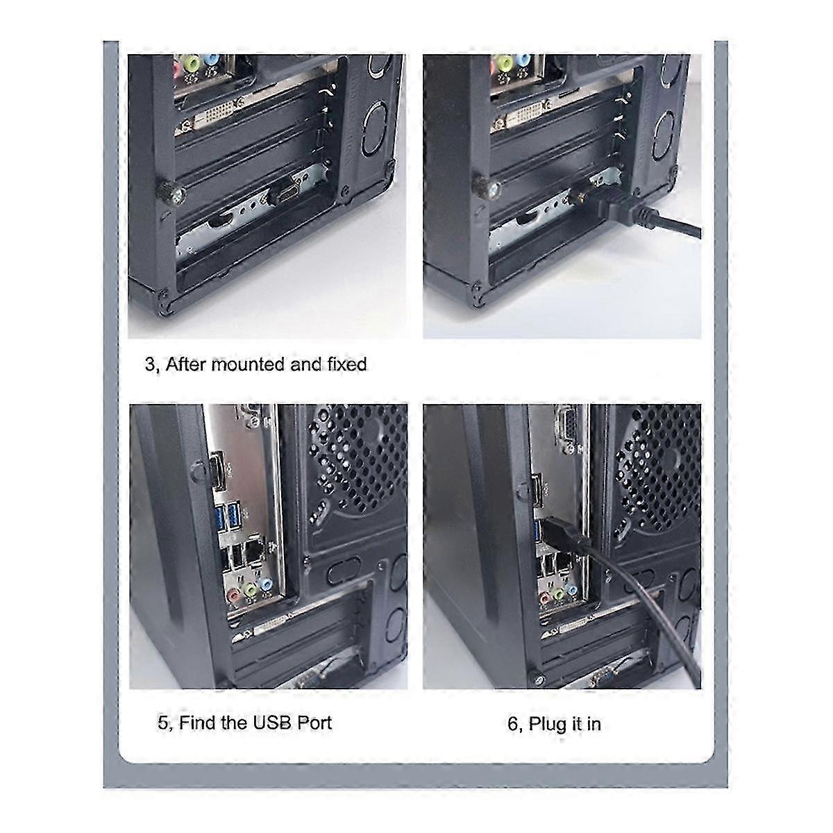 Computer Desktop Switch Internet Cafe Universal USB3.0 Audio Home Desktop External Power Extension