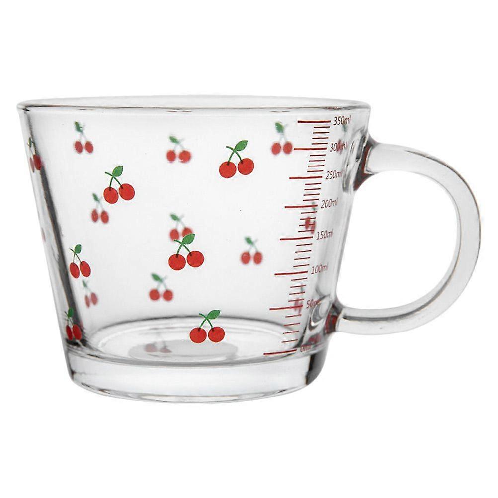 Creative Cherry Pattern Milk Cup Milk Storage Container Water Drinking Cup
