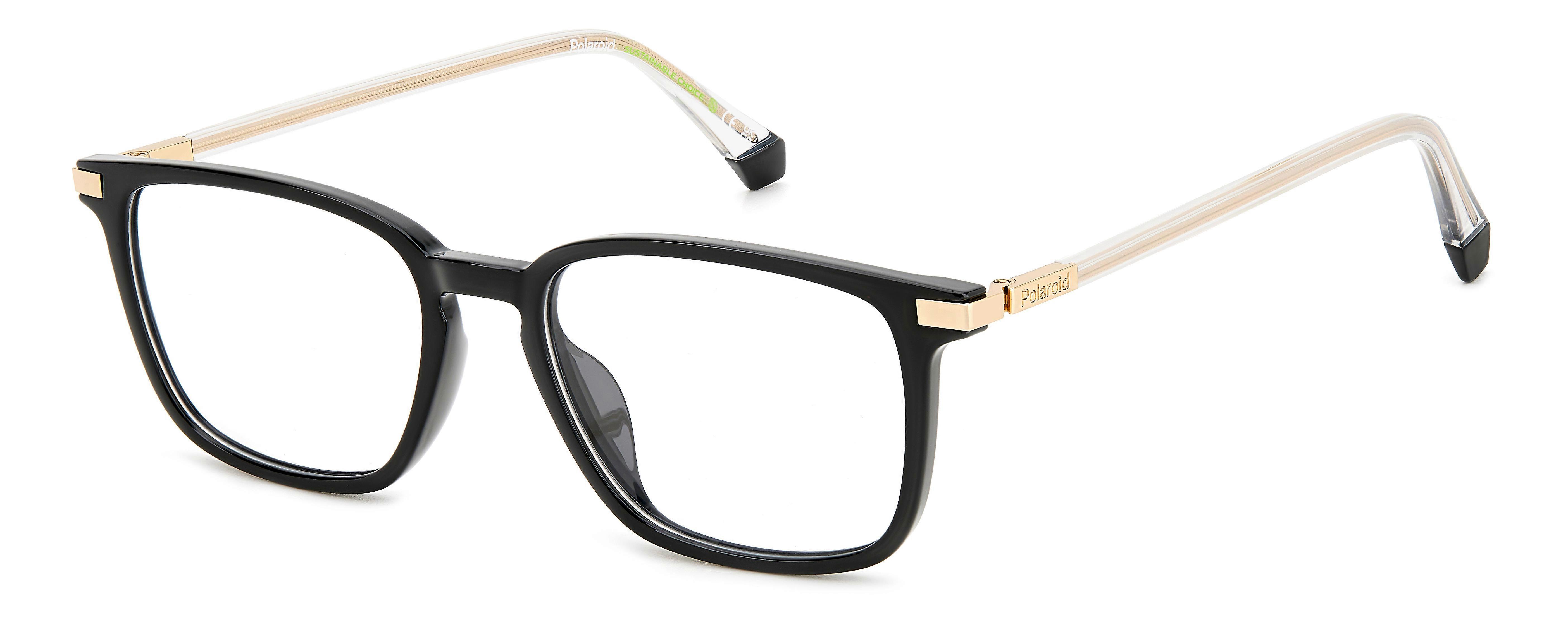 Eyewear Frames POLAROID PLD D523/G 807 BLACK 52/17/145 MAN
