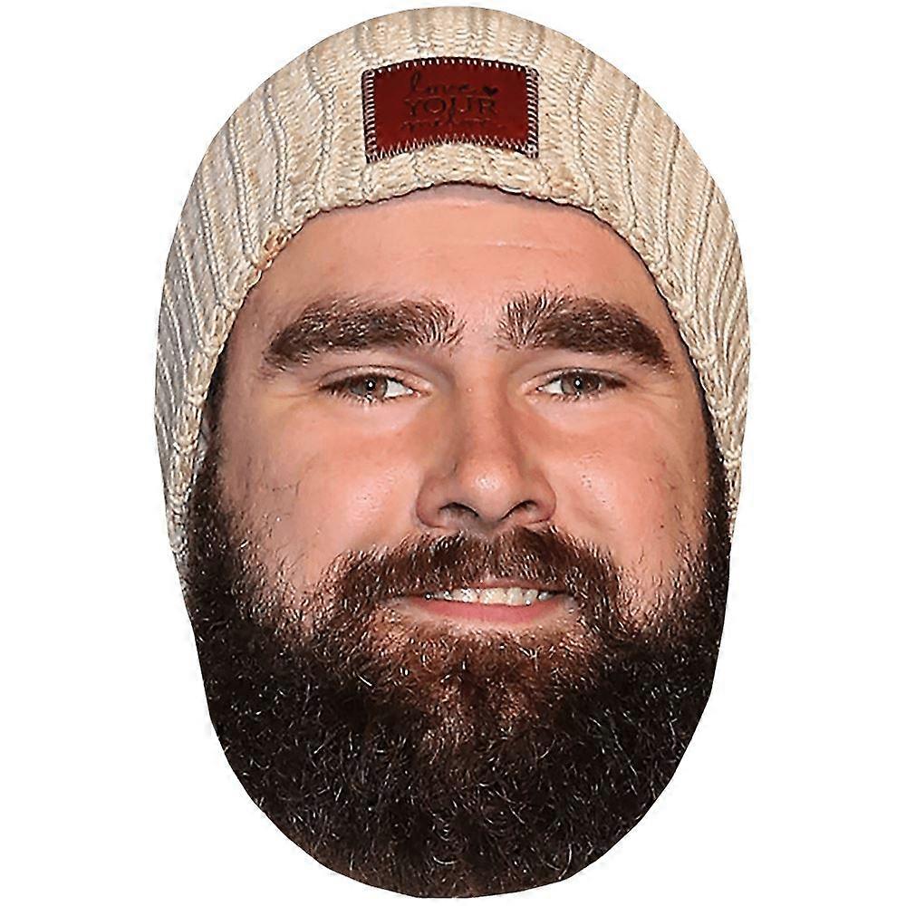 Jason Kelce (Hat) Celebrity Mask, Flat Card Face