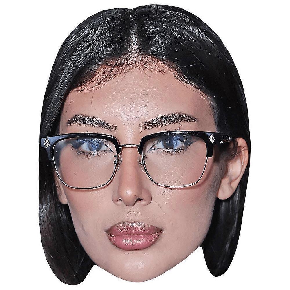 Sissi Guida (Glasses) Celebrity Mask, Flat Card Face
