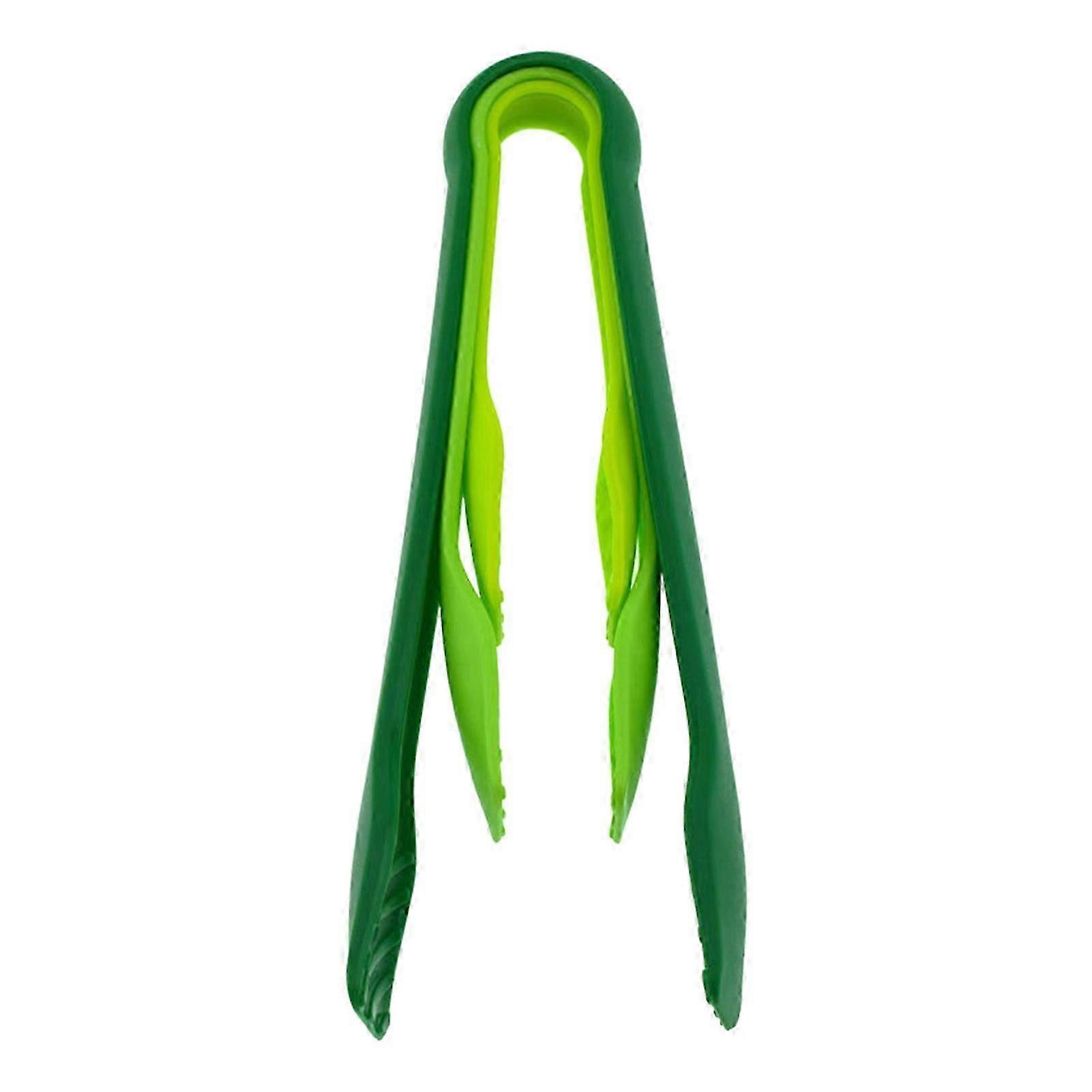 3Pcs/Set Comfortable Grip Food Folder Multipurpose PP Cooking Salad Grilling Frying Tong for Kitchen
