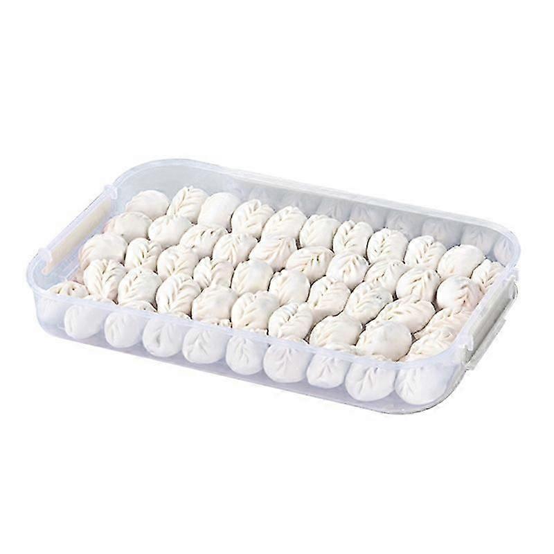 Pudełko na pierogi Wielokrotnego użytku Duża pojemność Przezroczysty pierogów warzywny Wonton Box Pojemnik na żywność do jadalni JIKAIX