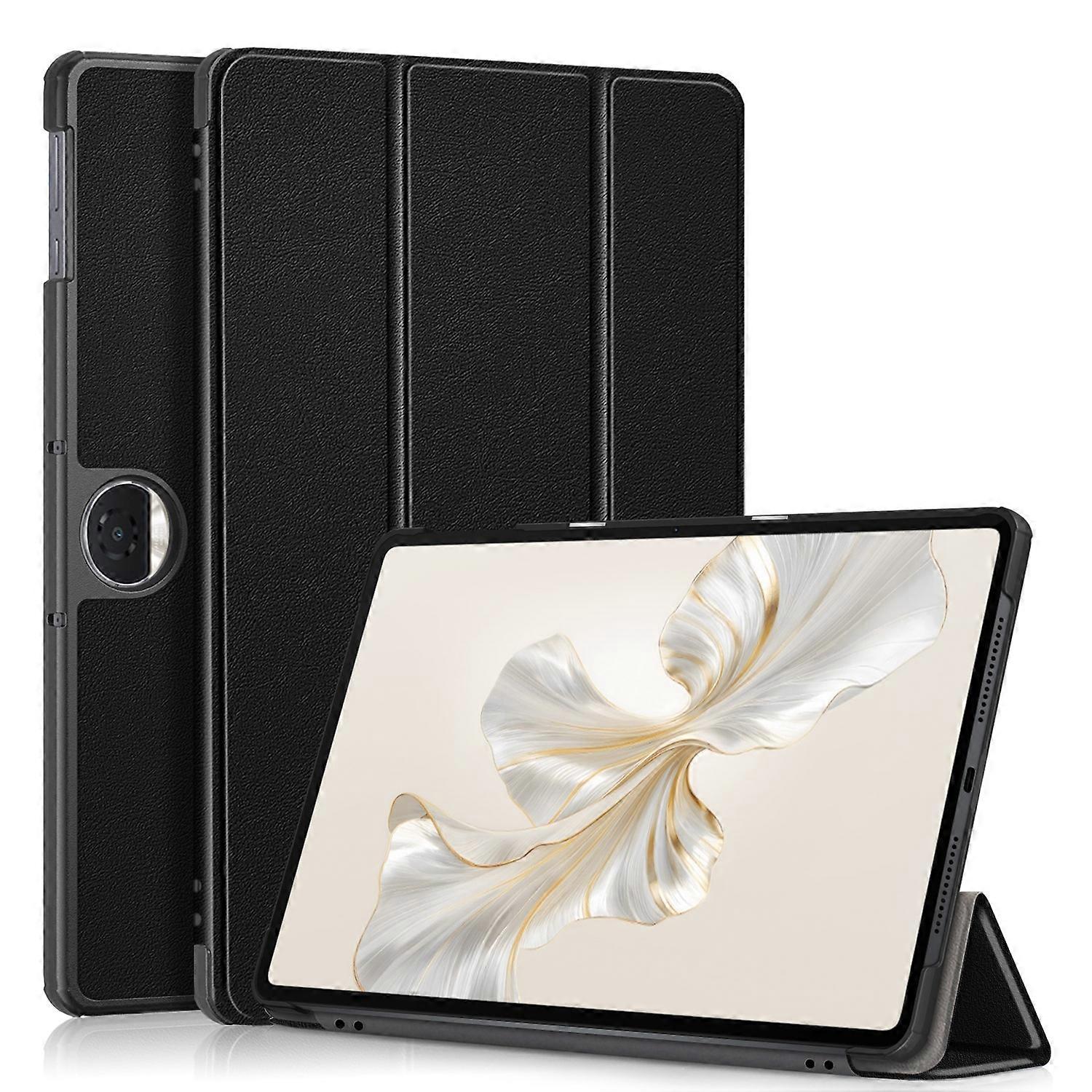 Custer Pure Color 3-Fold Leather Tablet Case