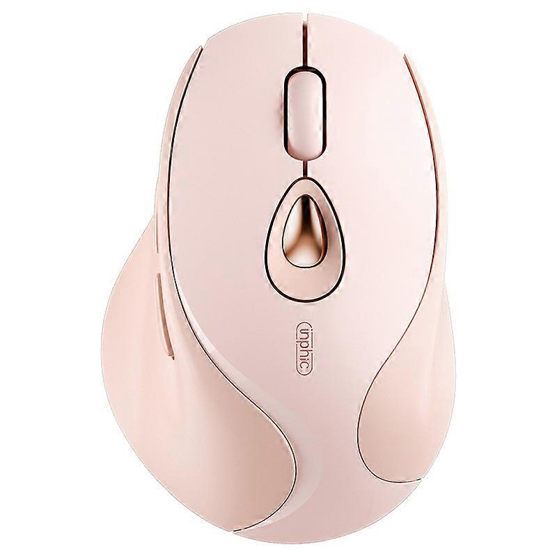 Inphic DR801 2.4G + Bluetooth 5.0 / 4.0 Mouse sem fio USB Tri-Mode Mute Recarregável Meninas Escritório Casa Gaming Mouse
