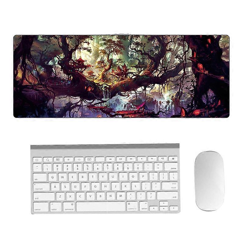 Hand-Painted Fantasy Pattern Mouse Pad, Size: 400 x 900 x 4mm Seaming