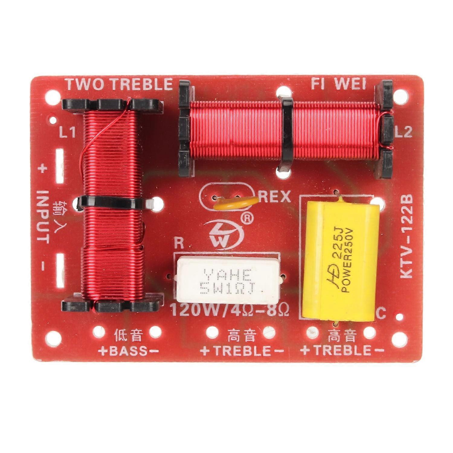 Speaker Frequency Divider 120W KTV Crossover Filter Two Treble and One Bass Divider Module