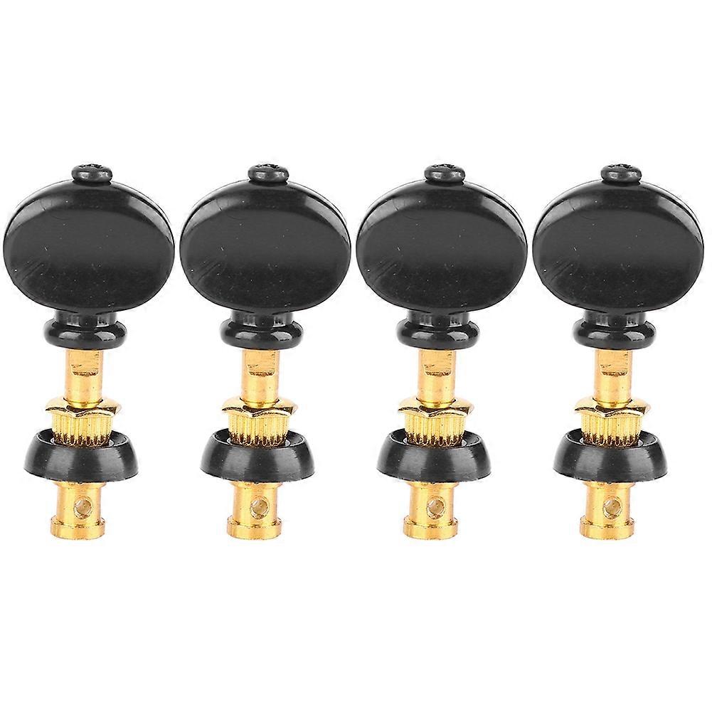 Ukelele Strings Tuning Pegs Machine Heads Parts Musical Instrument Accessory Black