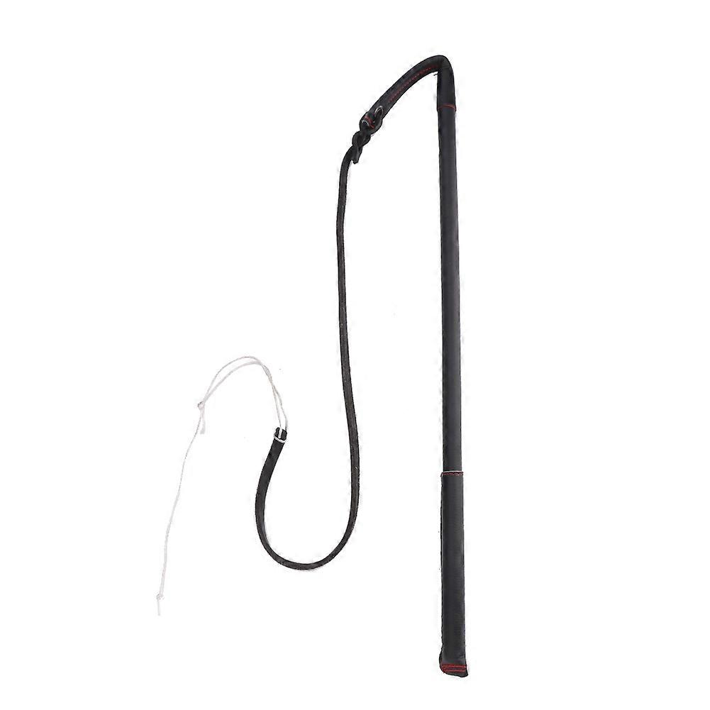 人工牛革犬攪拌ホイップバット、中型大型犬用ハンドル付きトレーニングアクセサリー