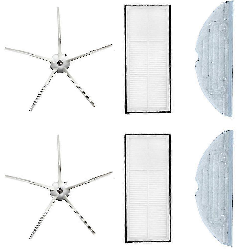 6pcs Side Brush Hepa Filter Mop Cloths For Xiaomi T7 T7plus S7
