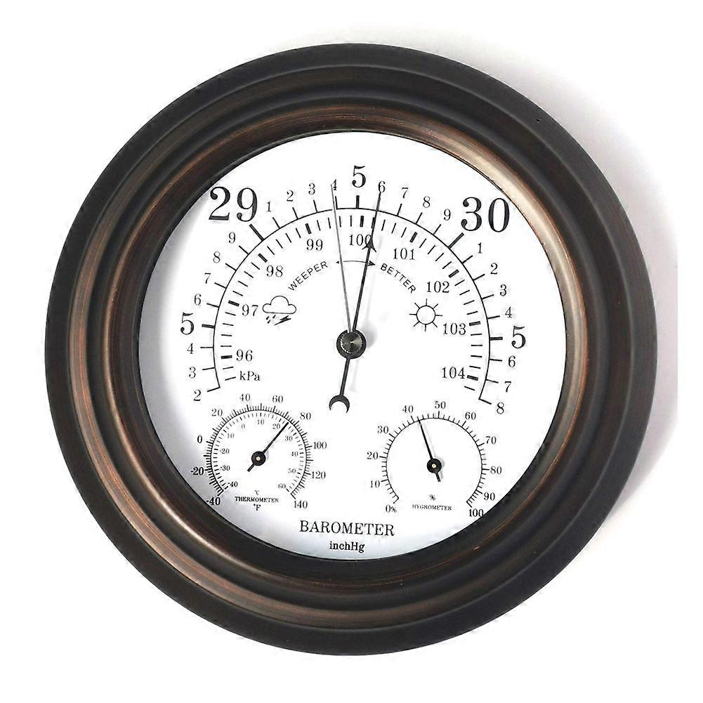 3 in 1 Barometer Thermometer Hygrometer Atmospheric Pressure Gauge Outdoor Weather Station Humidity Meter 20CM