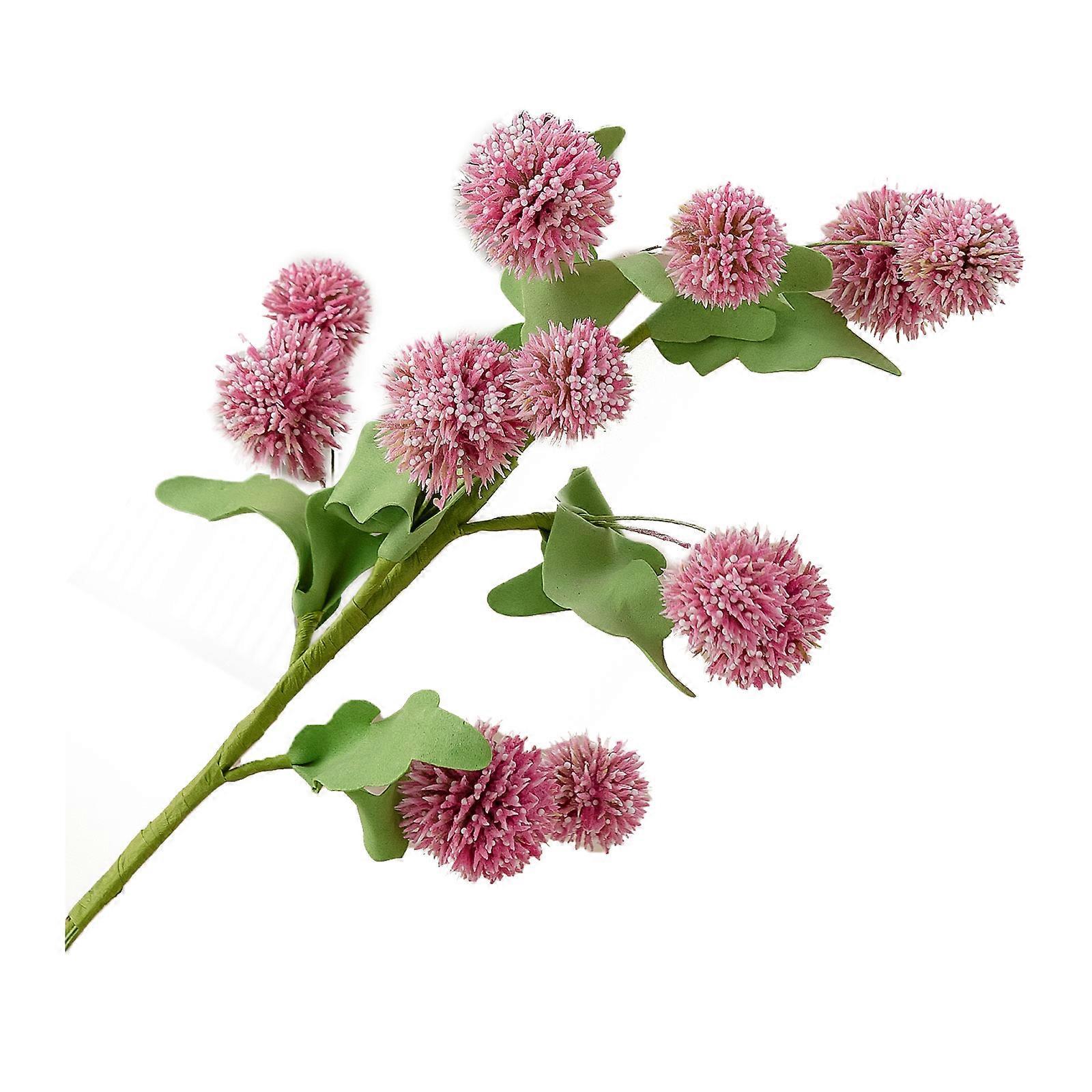 Decorative Pink Artificial Dandelion for Weddings, Iron Wire Wrapped